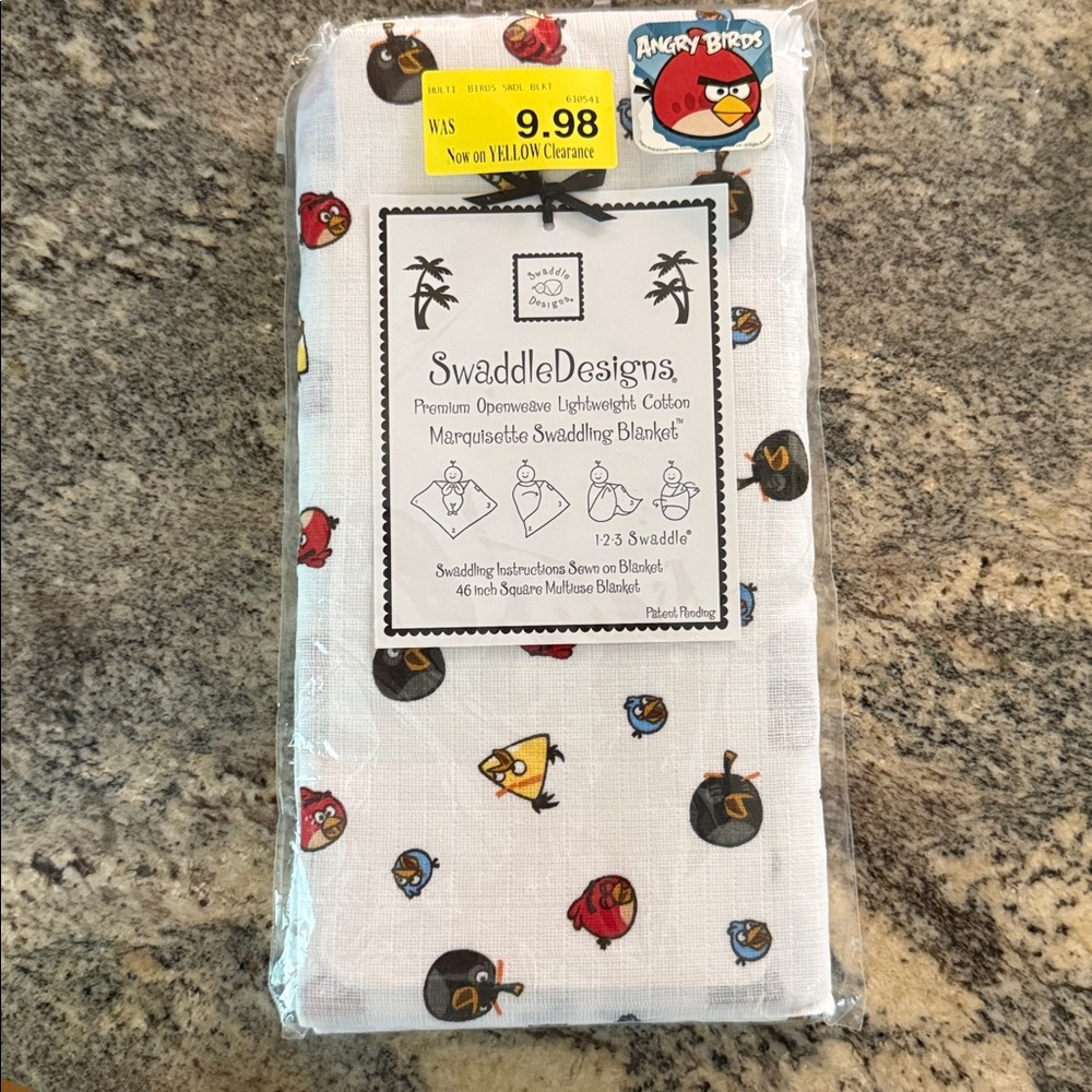 Swaddle Designs Angry Birds Cotton Blanket